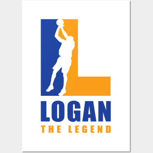 Logan Custom Player Basketball Your Name The Legend Posters and Art